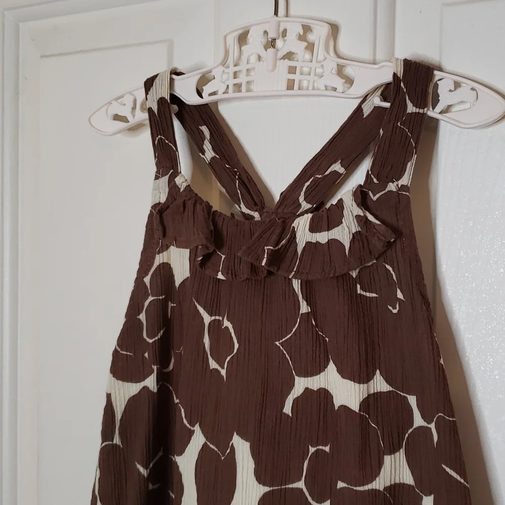 Genuine Kids OshKosh Brown Floral Dress NWT Size 3T - Picture 4 of 10